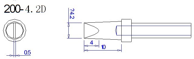200-4.2D soldering tip