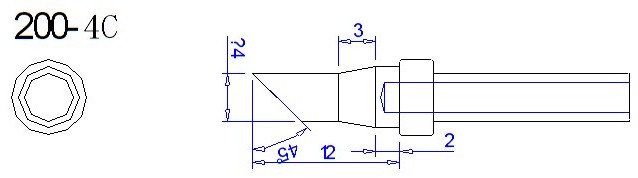 200-4C soldering tip